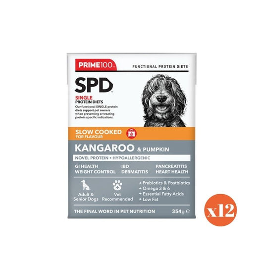 PRIME100 SPD™ Slow Cooked kangaroo  & pumpkin Wet Dog Food 354gx12