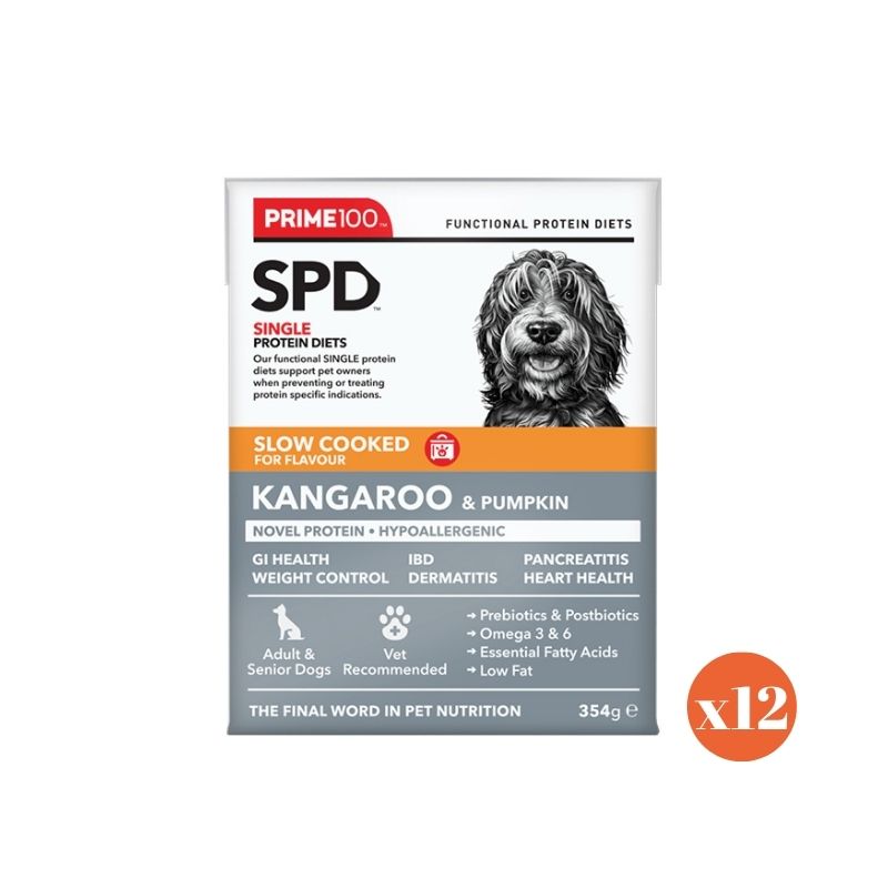 PRIME100 SPD™ Slow Cooked kangaroo  & pumpkin Wet Dog Food 354gx12