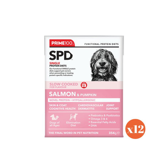 PRIME100 SPD™ Slow Cooked salmon & pumpkin Wet Dog Food 354gx12