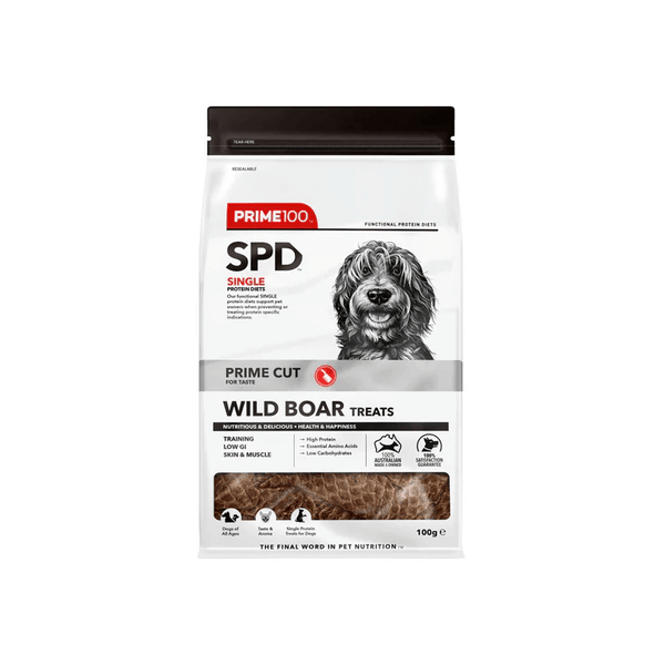 PRIME100 SPD™ Prime Cut Wild Boar Dog Treats 100g