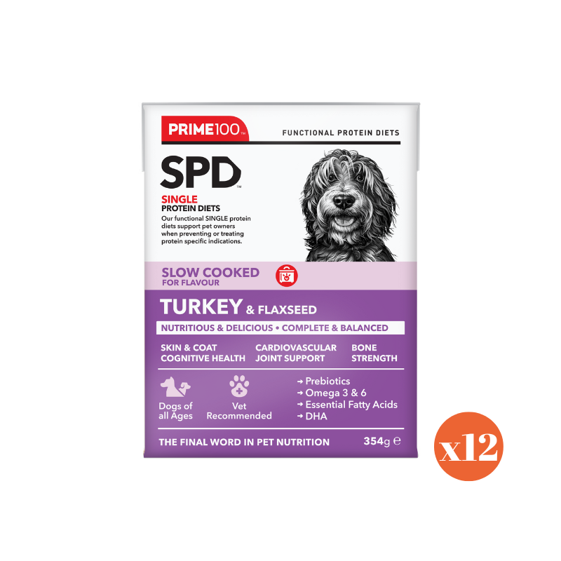 PRIME100 SPD™ Slow Cooked Turkey & Flaxseed Wet Dog Food