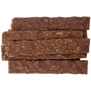 Blackdog Roo Jerky Straps close-up of the soft minced kangaroo straps