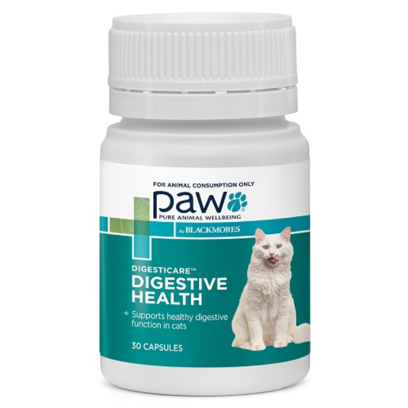 PAW BLACKMORES Digesticare for Cats 30 Capsules