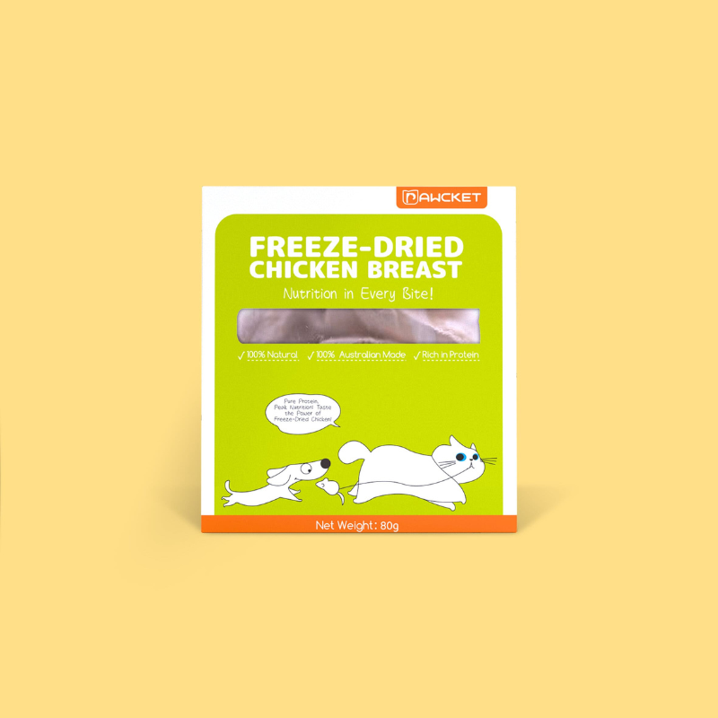 Pawcket Freeze Dried Raw Chicken Breast Dog Treat 80G