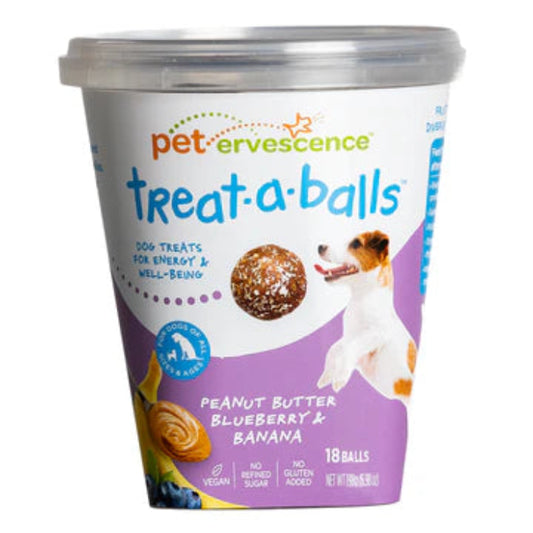 PETERVESCENCE Treat-A-Balls Peanut Butter Blueberry & Banana 198g