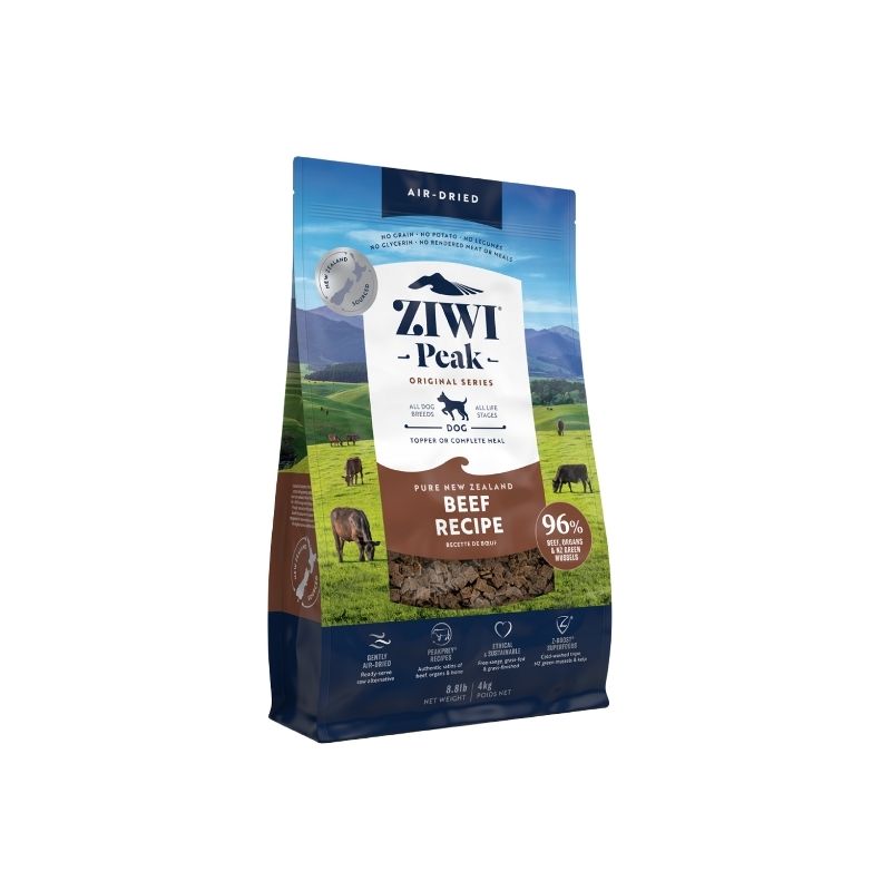 ziwi peak beef air dried dog food 4kg