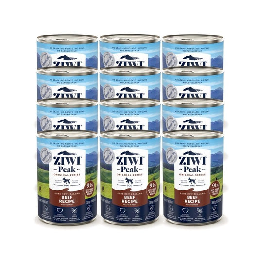 Ziwi Peak Wet Dog Food Beef Canned 390G x 12