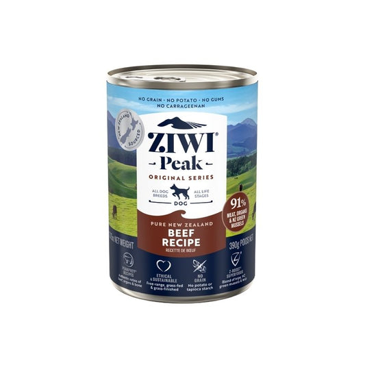 Ziwi Peak Wet Dog Food Beef Canned 390G