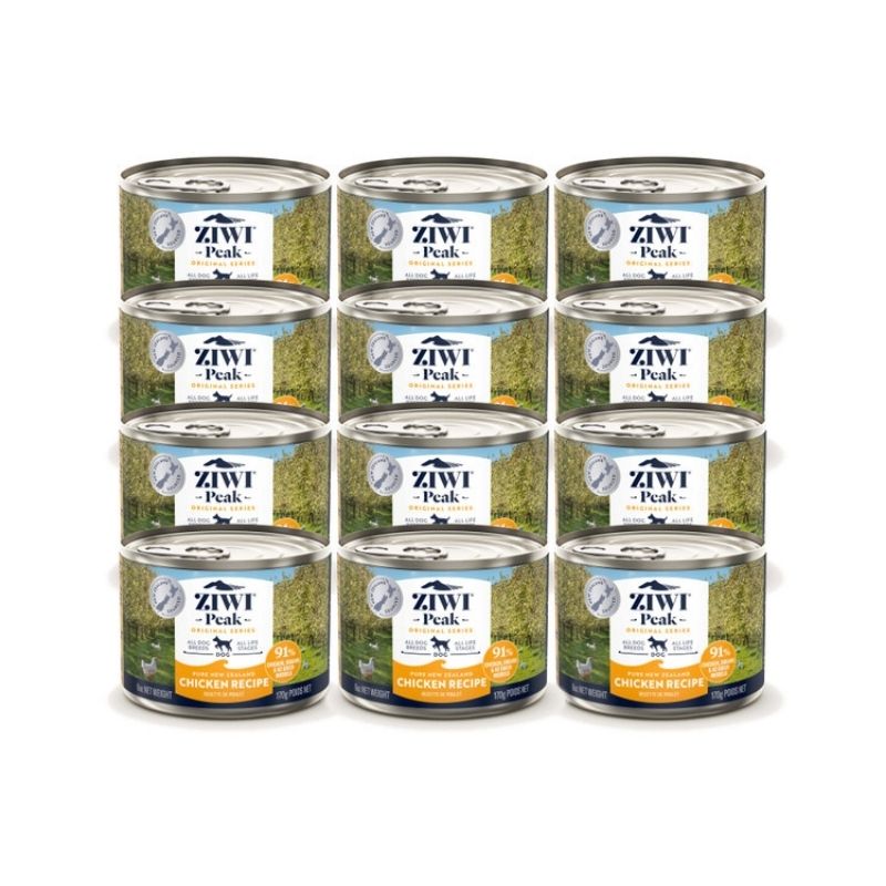 Ziwi Peak Wet Dog Food Chicken Canned 170G x 12