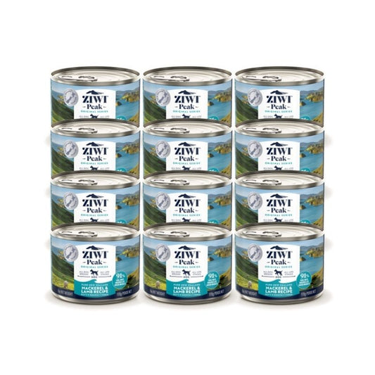 Ziwi Peak Wet Dog Food Mackerel And Lamb Canned 170G x 12