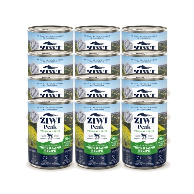 Ziwi Peak Wet Dog Food Tripe And Lamb Canned 390G x 12