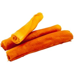 Blackdog Jumbo Pork Rolls unwrapped, showing the tightly rolled pork hide chews
