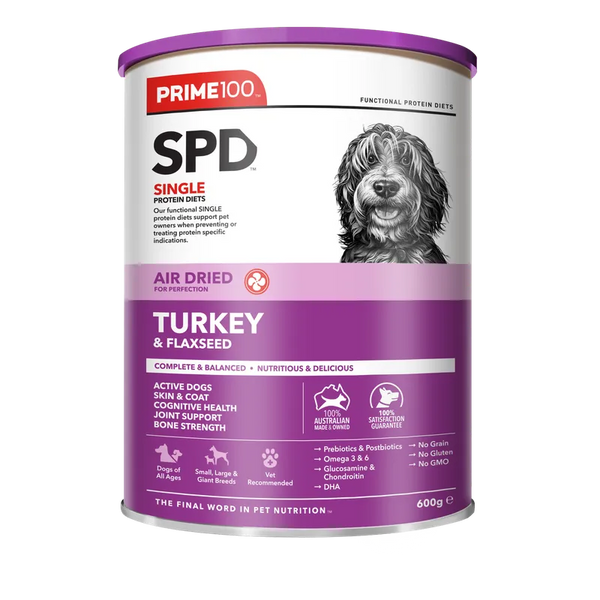 Prime100 SPD Air Dried Turkey & Flaxseed Dry Dog Food – ADS Pet Store