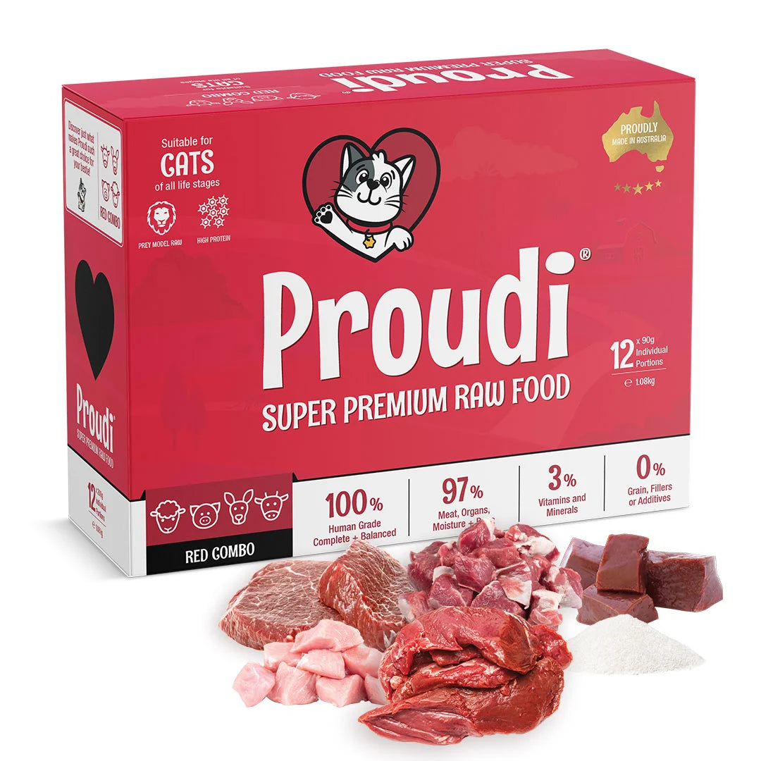 Proudi Red Combo Raw Cat Food 1.08KG