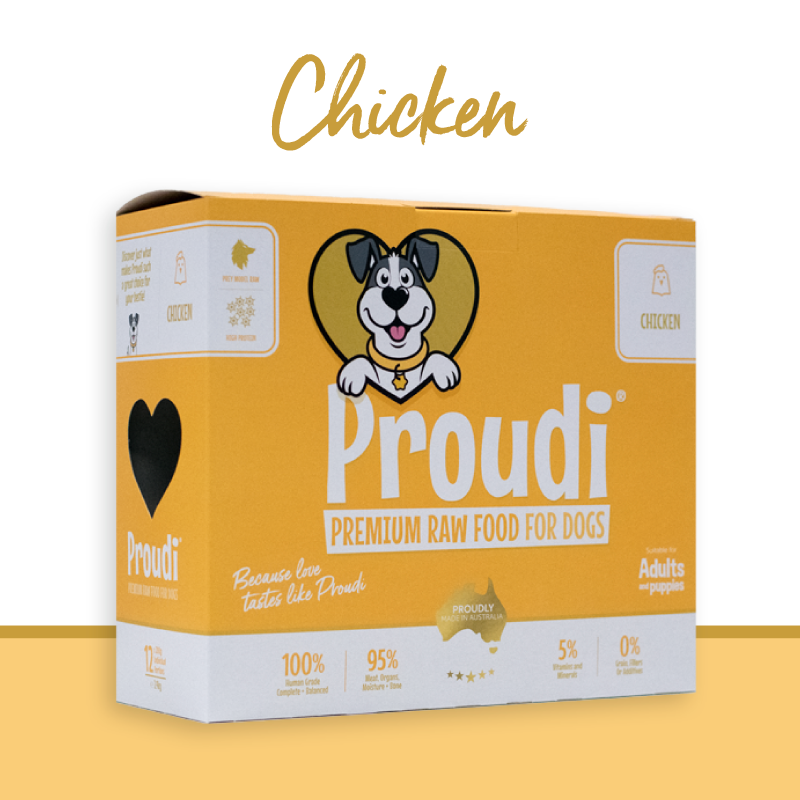 Proudi Chicken Raw Dog Food 2.4KG
