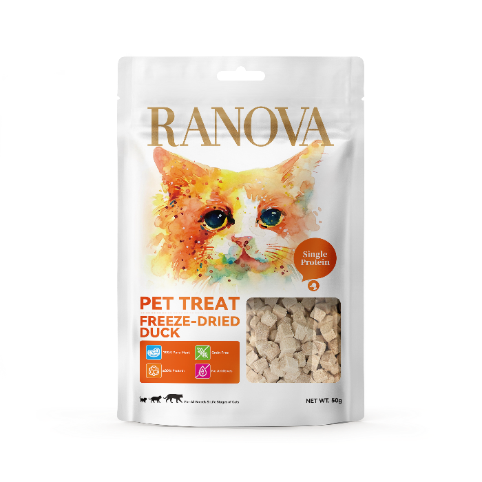 RANOVA Freeze - Dried Duck Cat Treats 50G