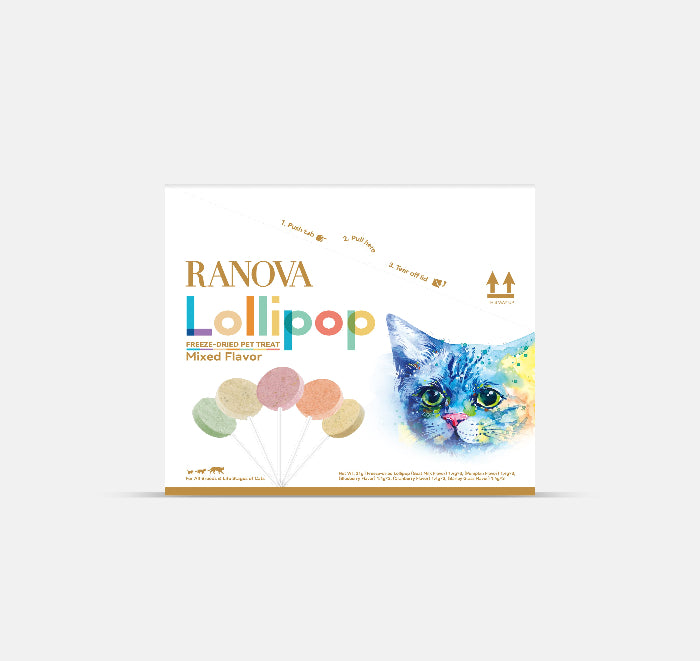 RANOVA Freeze - Dried Lollipop Mixed Flavor Cat Treats 15PCS