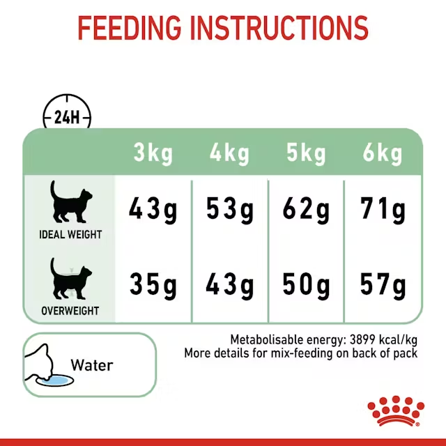 royal canin digestive care adult dry cat food feeding instructions