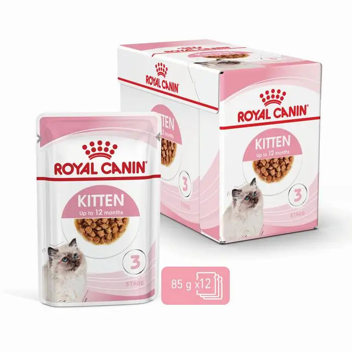 ROYAL CANIN Kitten Instinctive Gravy Wet Cat Food Pouches 85Gx12 front