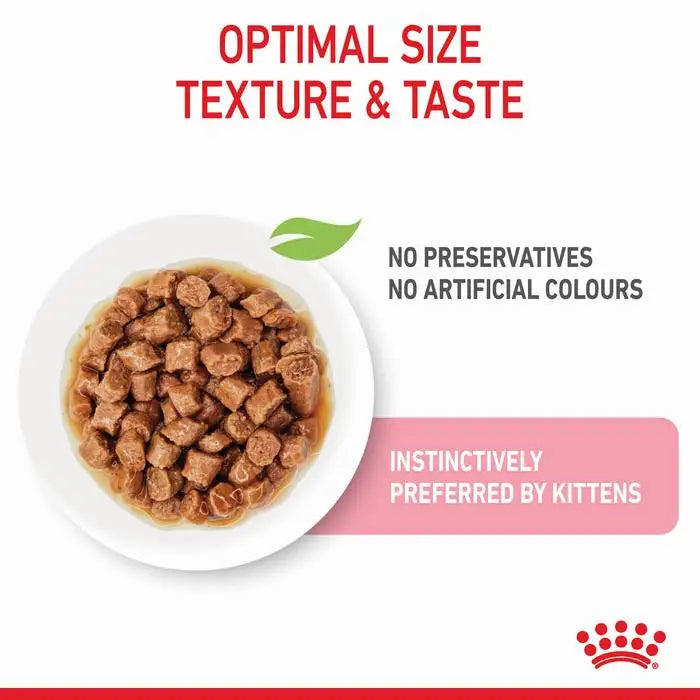 ROYAL CANIN Kitten Instinctive Gravy Wet Cat Food Pouches display