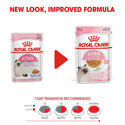 ROYAL CANIN Kitten Instinctive Jelly Wet Cat Food Pouches 85Gx12_1