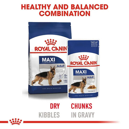 ROYAL CANIN Maxi Adult Wet Dog Food Pouches 10x140G_7