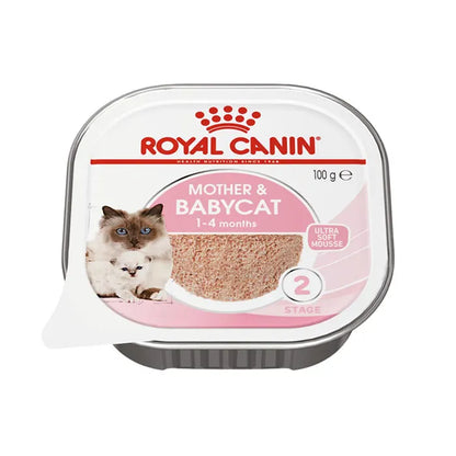 ROYAL CANIN Mother & Babycat Wet Cat Food Tray 100Gx24