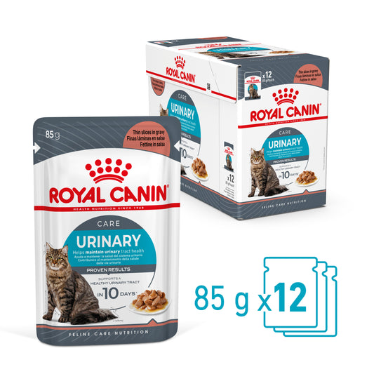 Royal Canin Urinary Gravy Wet Cat Food Pouches 85Gx12