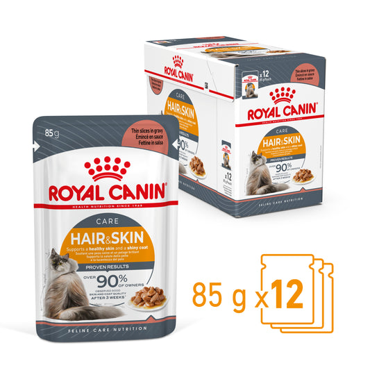 ROYAL CANIN Gravy Intense Beauty Care Wet Cat Food Pouches