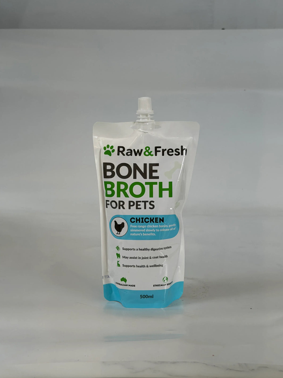 Raw & Fresh Chicken Bone Broth for Pets 500ml