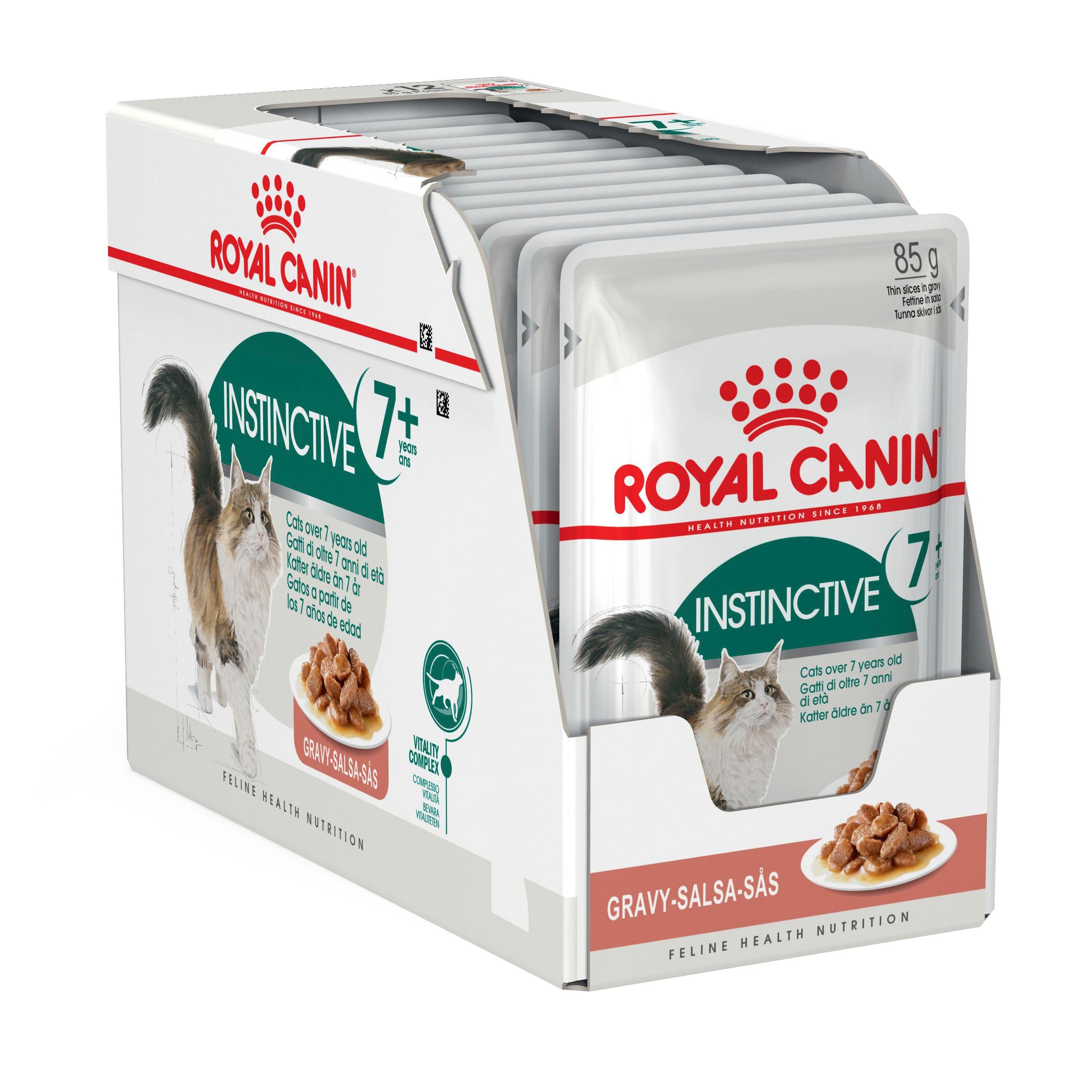 Royal Canin Adult Instinctive 7+ Gravy Wet Cat Food Pouches