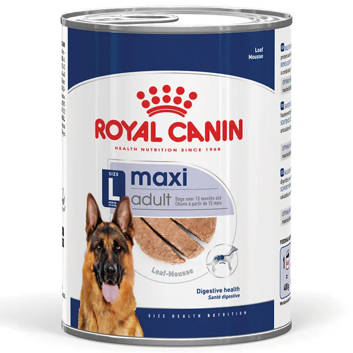 Royal Canin Loaf Maxi Adult Wet Dog Food 410g front