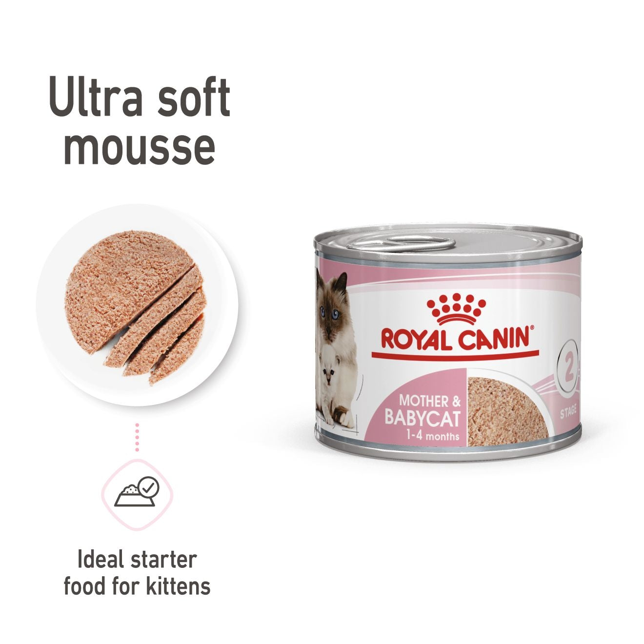 Royal Canin Mother & Babycat Mousse Wet Cat Food food display