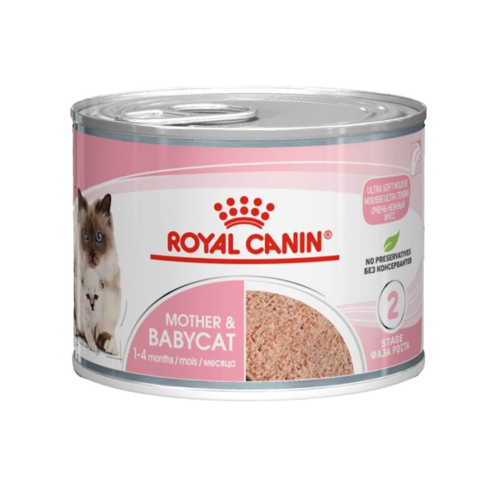 Royal Canin Mother & Babycat Mousse wet cat food 195g