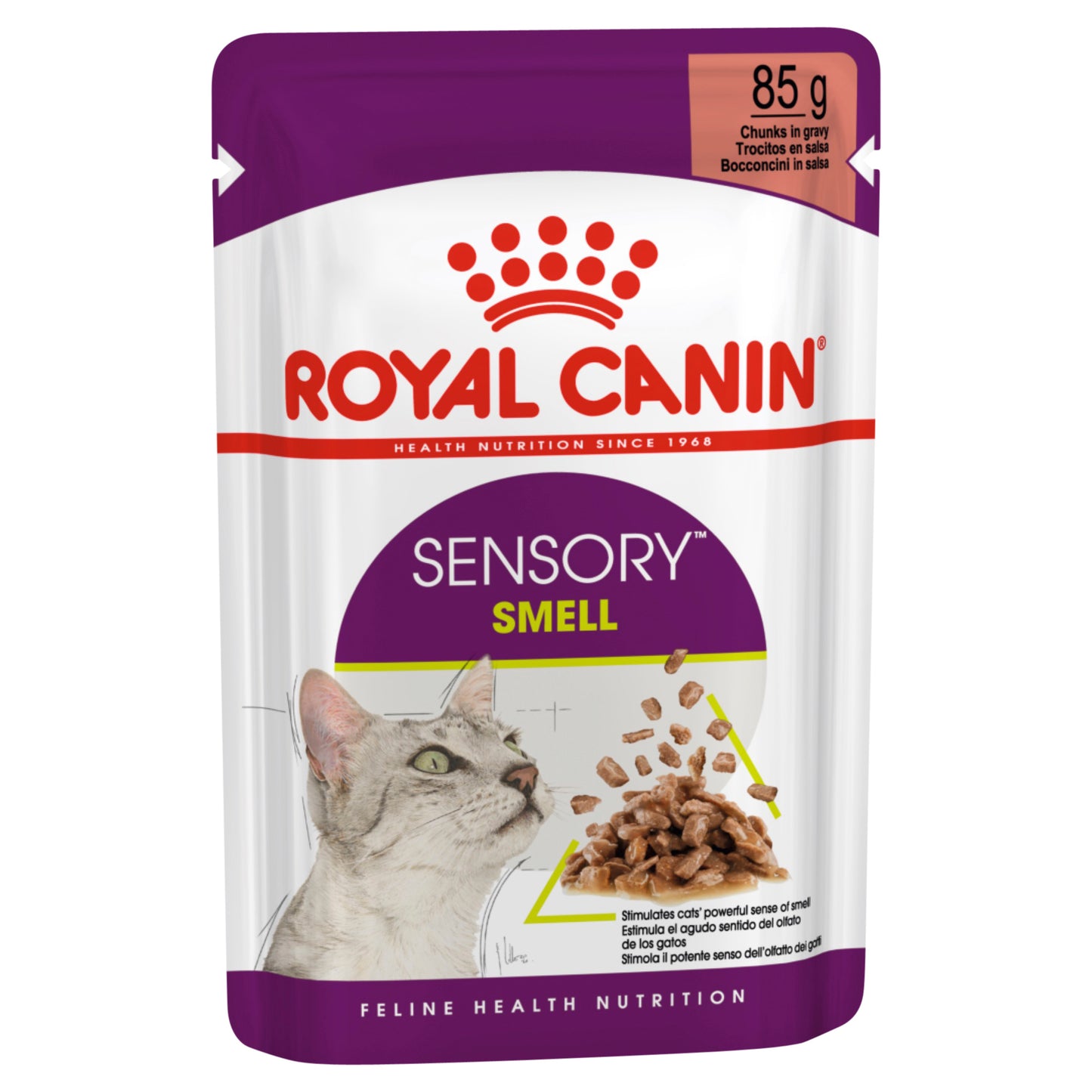 Royal Canin Sensory Smell Jelly Wet Cat Food Pouches 85G x 12