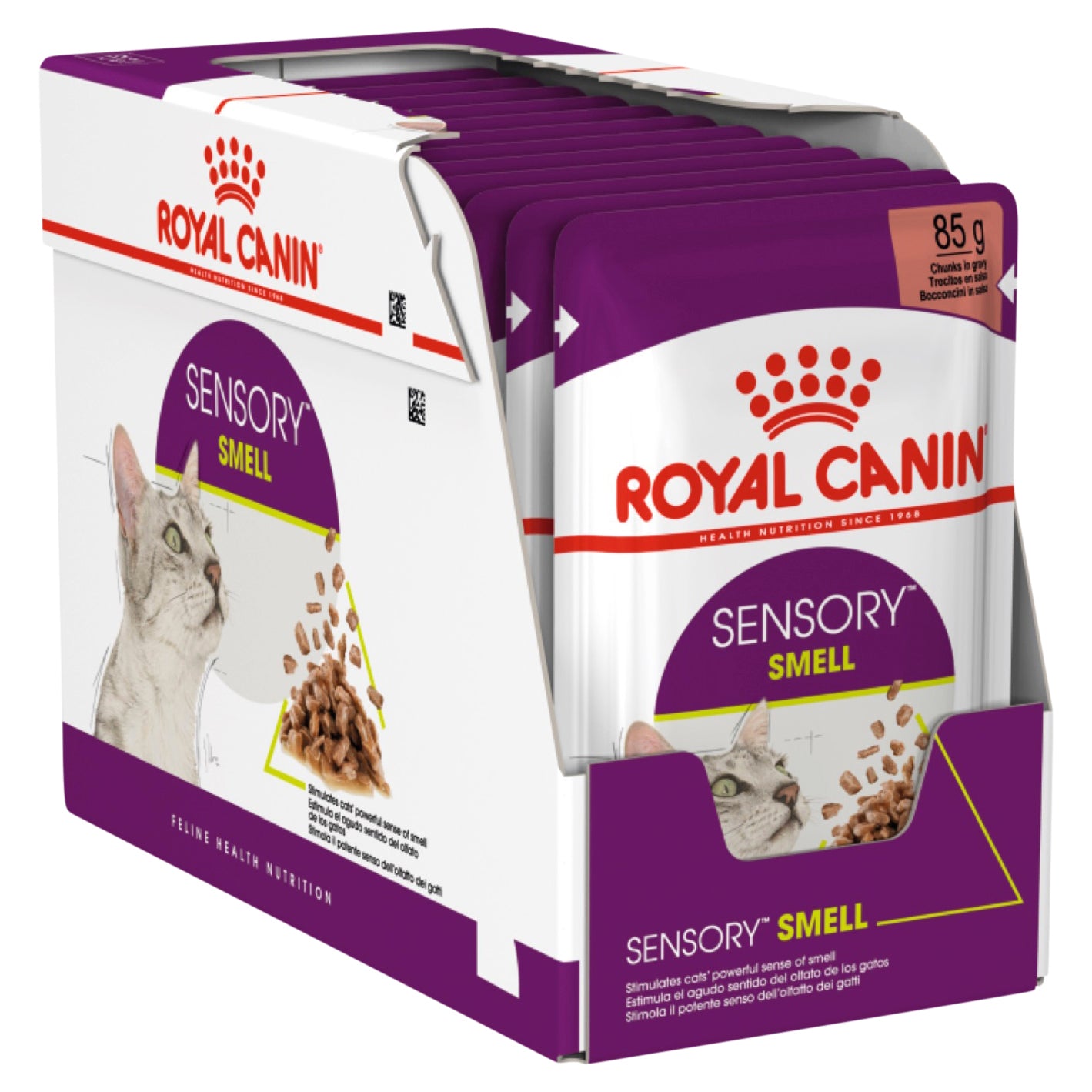 Royal Canin Sensory Smell Jelly Wet Cat Food Pouches 85G x 12