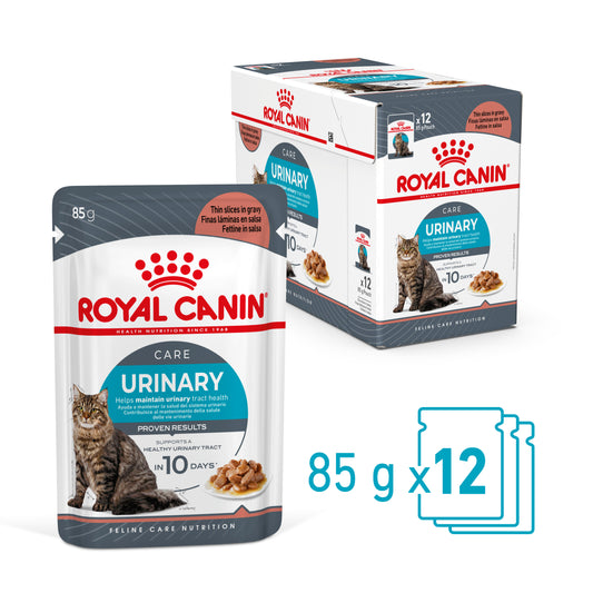 Royal Canin Urinary Care Gravy Wet Cat Food Pouches  85gx12