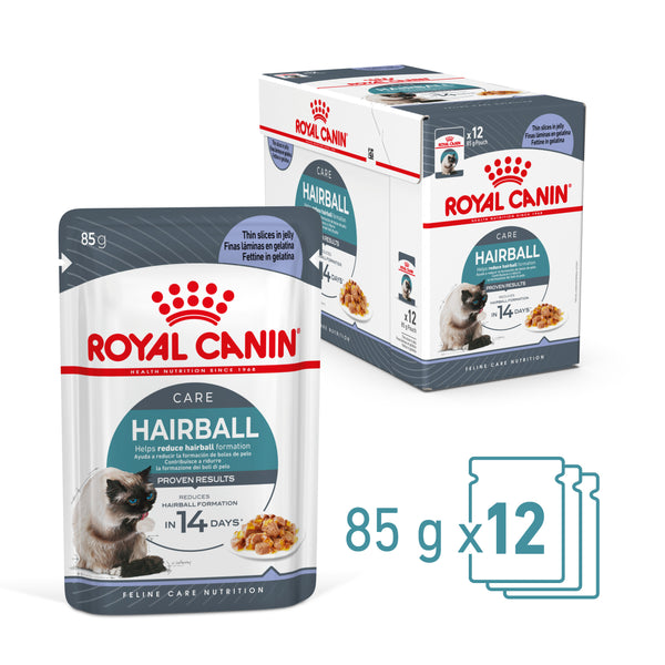 ROYAL CANIN Hairball Care Jelly Wet Cat Food Pouches