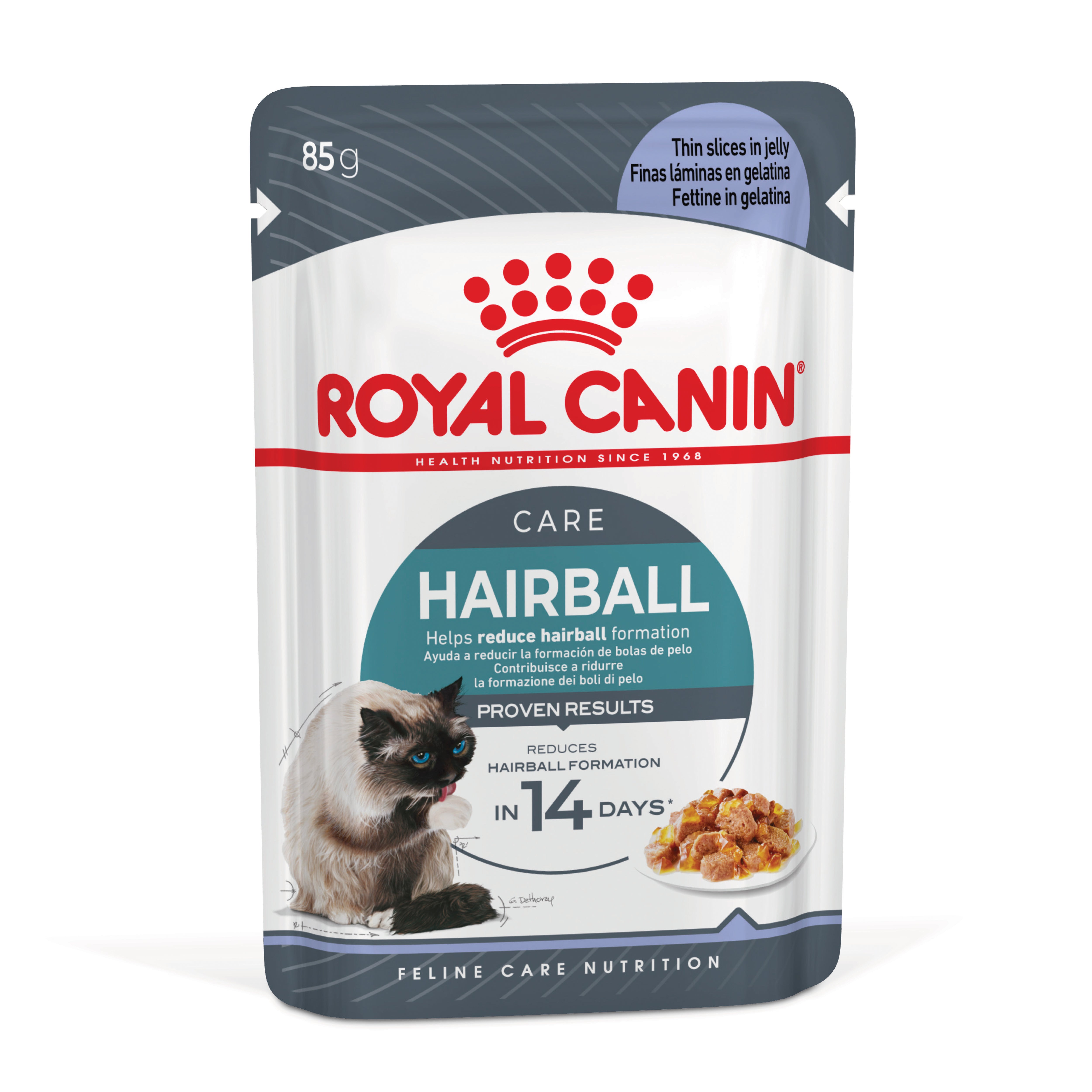 ROYAL CANIN Hairball Care Jelly Wet Cat Food Pouches