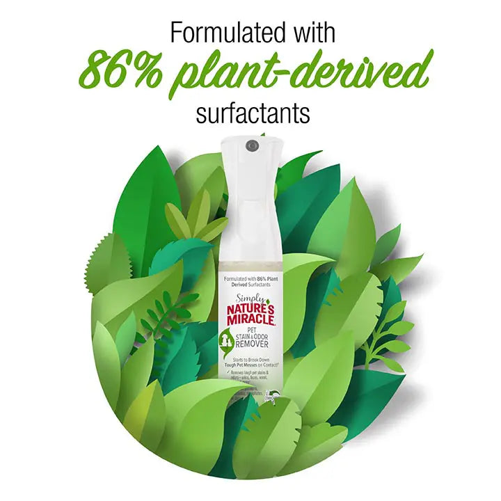 Nature's Miracle Simply Pet Stain and Odor Remover Spray eco-friendly formula