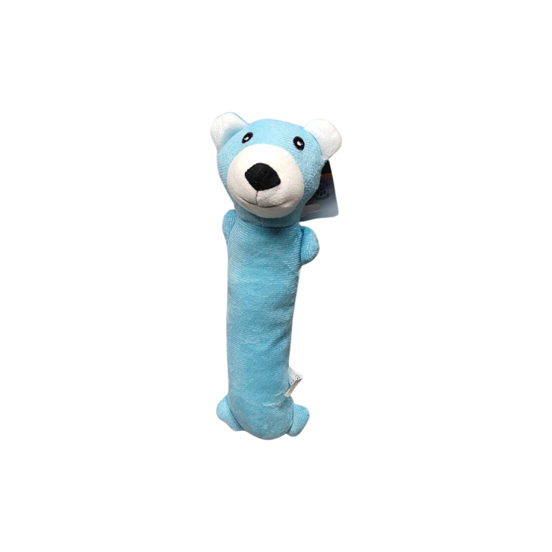 Soft Plush Squeaker Dog Toy Small 28CM Blue bear