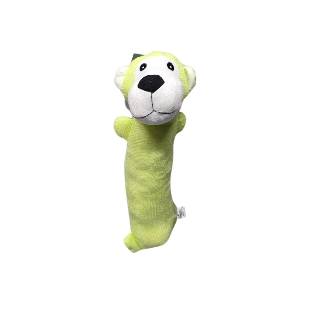 Soft Plush Squeaker Dog Toy Small 28CM green monkey