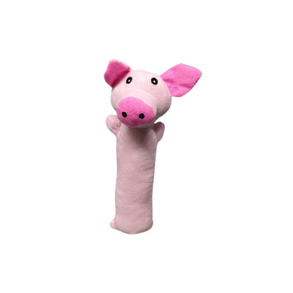 Soft Plush Squeaker Dog Toy Small 28CM pink pig