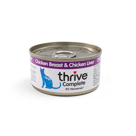 thrive complete chicken breast and liver wet cat food 75g