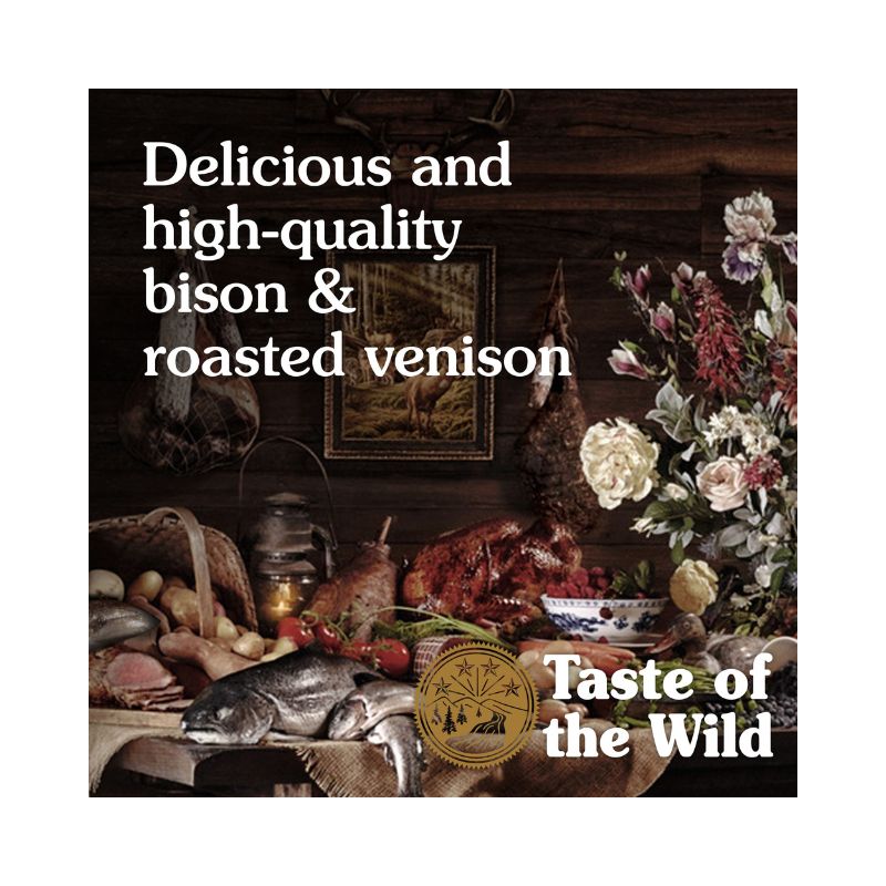 Taste of the Wild Grain Free High Prairie Bison Venison Dry Dog Food protein