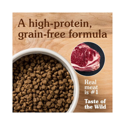 Taste of the Wild Grain Free High Prairie Bison Venison Puppy Dry Dog Food  kibble