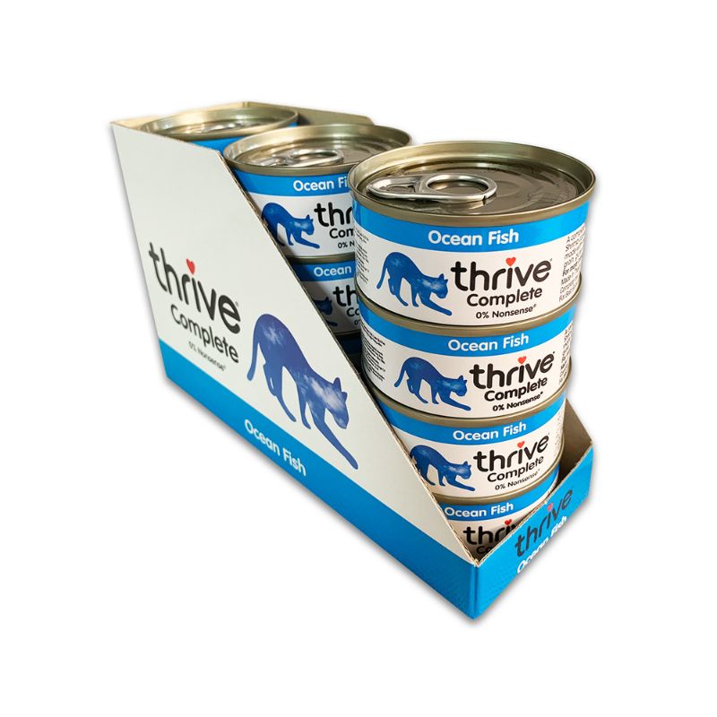 thrive complete ocean fish wet cat food 75gx12