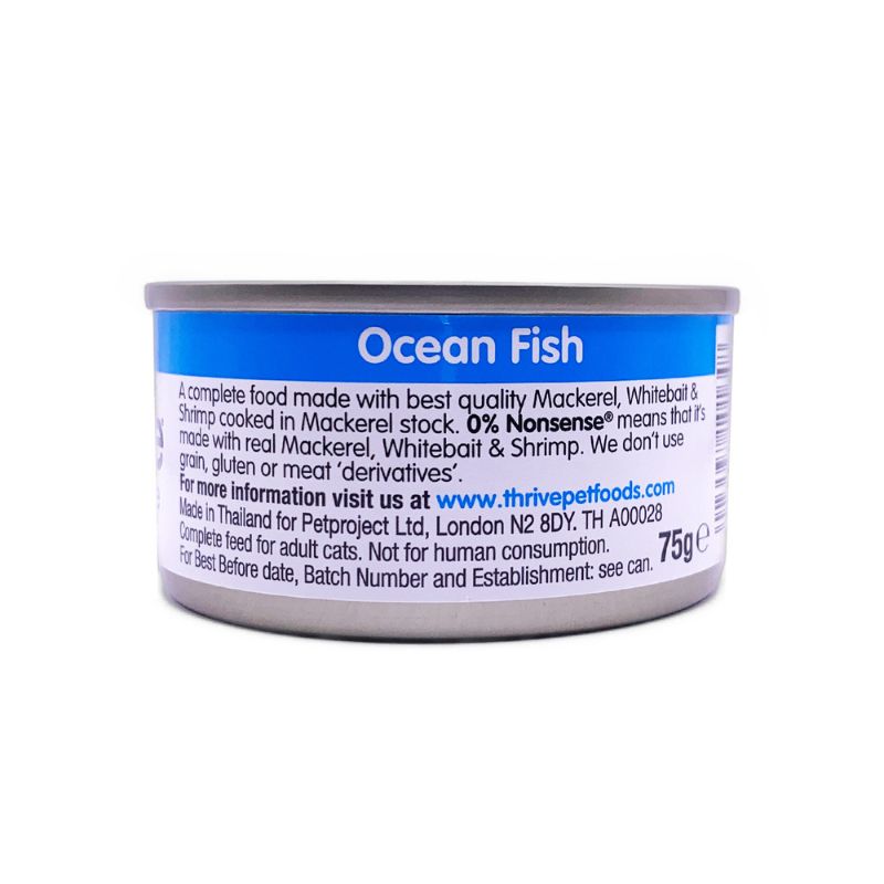 thrive complete ocean fish wet cat food 75g back