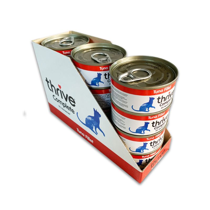 thrive complete tuna fillet wet cat food 75gx12