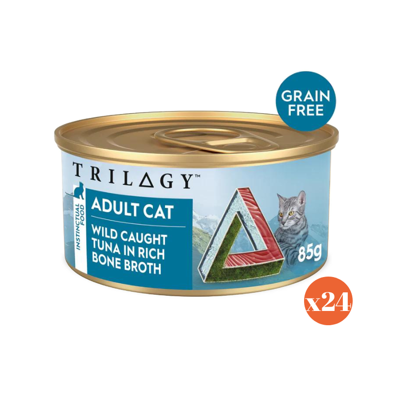 Trilogy adult cat wet food tuna in rich bone broth